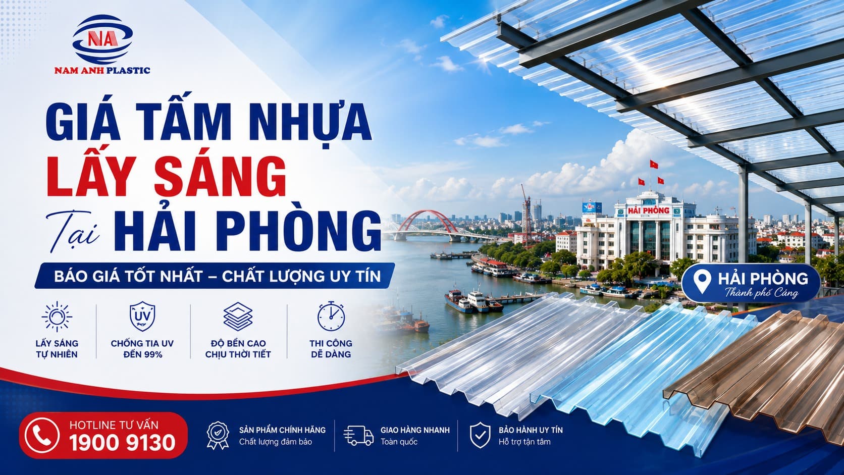 Địa Điểm Mua Tấm Polycarbonate Tại Hải Phòng Và Báo Giá Chi Tiết