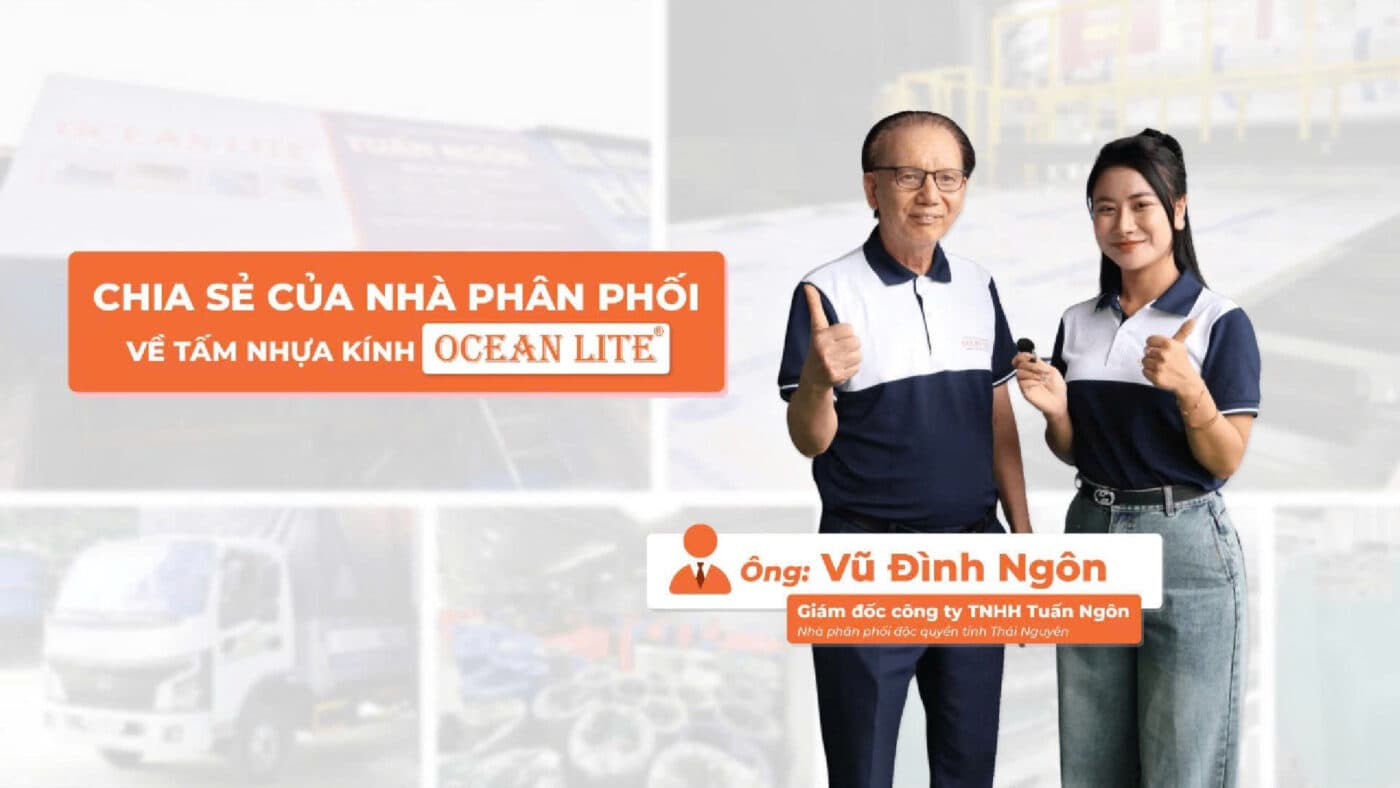 NPP độc quyền tấm nhựa Polycarbonate Ocean Lite tại Thái Nguyên