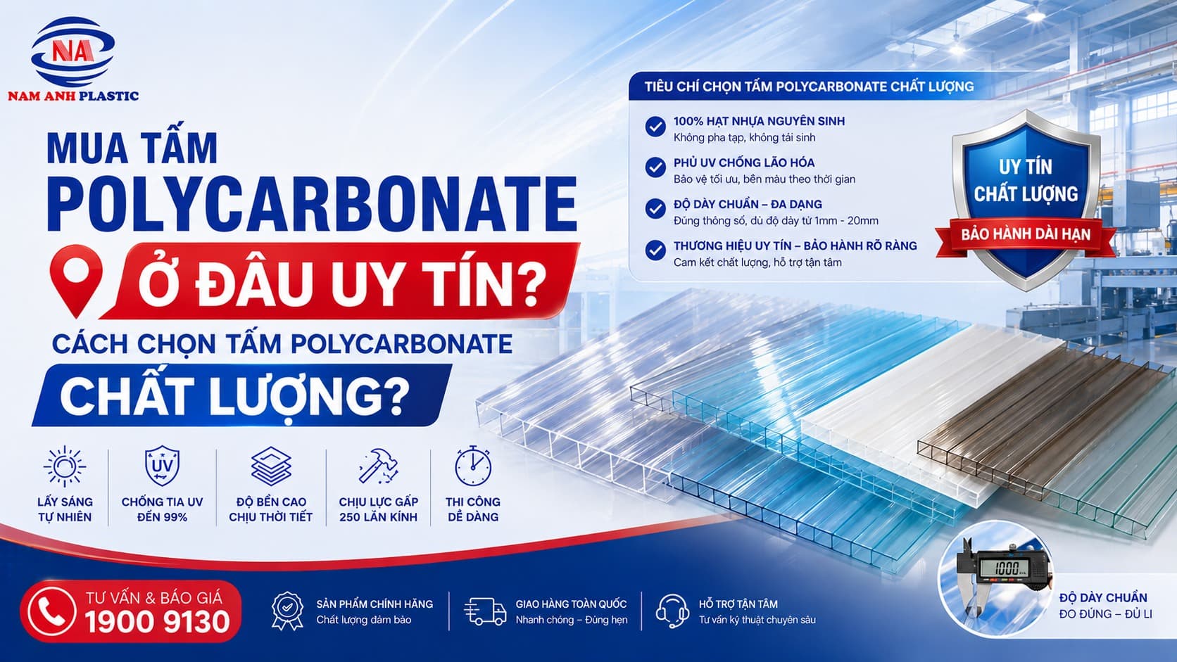 mua tấm polycarbonate ở đâu uy tín