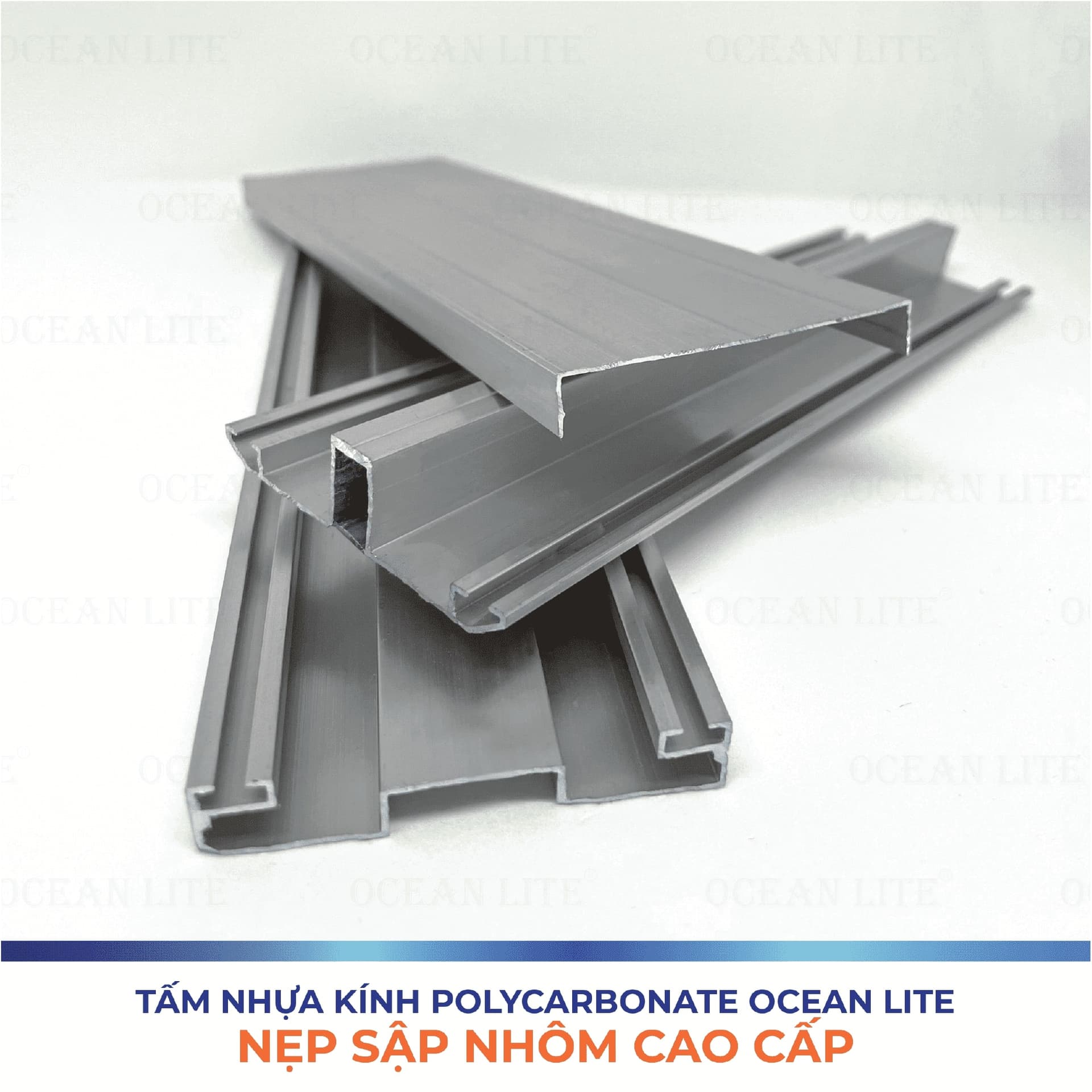 Nẹp Sập Nhôm Nối Tấm Polycarbonate Cao Cấp