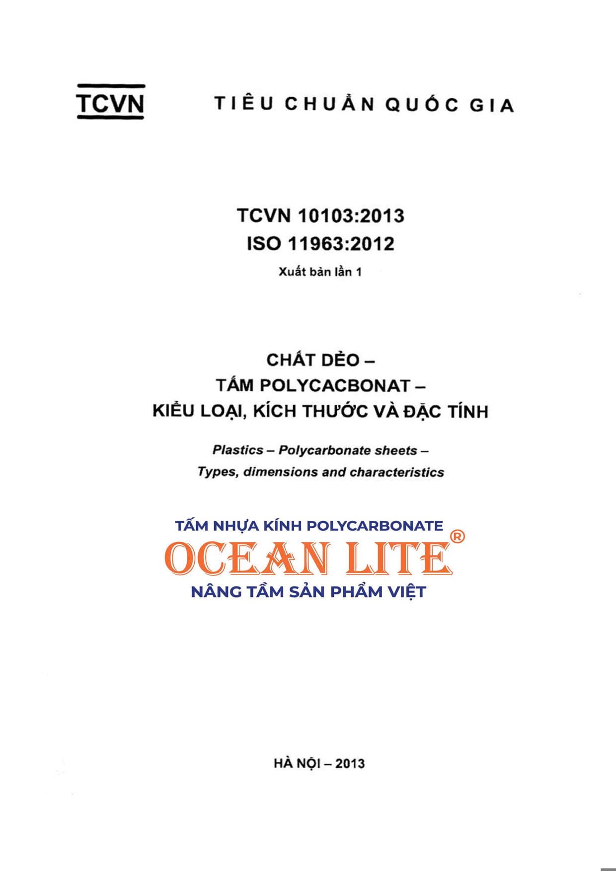 Tiêu chuẩn Quốc Tế ISO 11963:2012