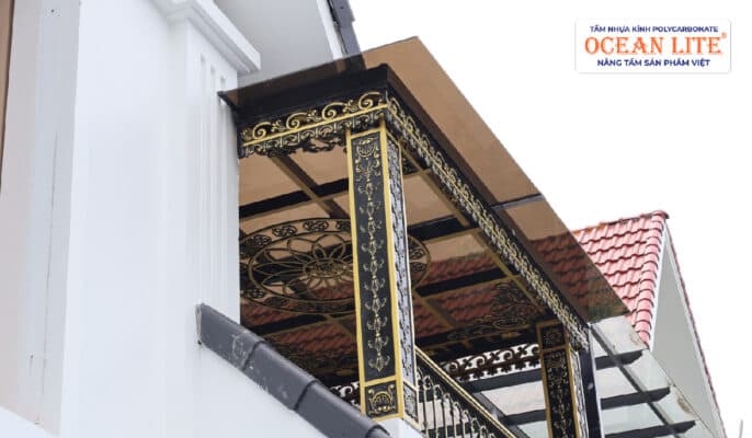 15+ Mẫu Mái Che Bằng Tấm Nhựa Polycarbonate Đẹp Nhất
