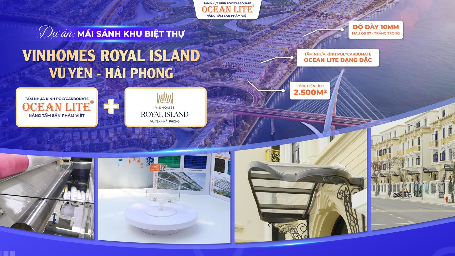 Mái Sảnh Biệt Thự Vinhomes Vũ Yên