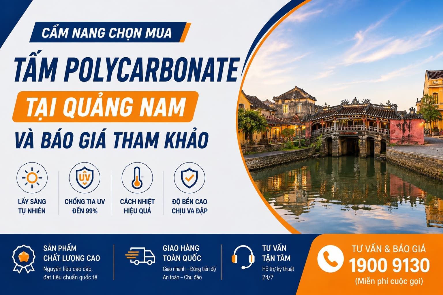 Tấm Polycarbonate Tại Quảng Nam