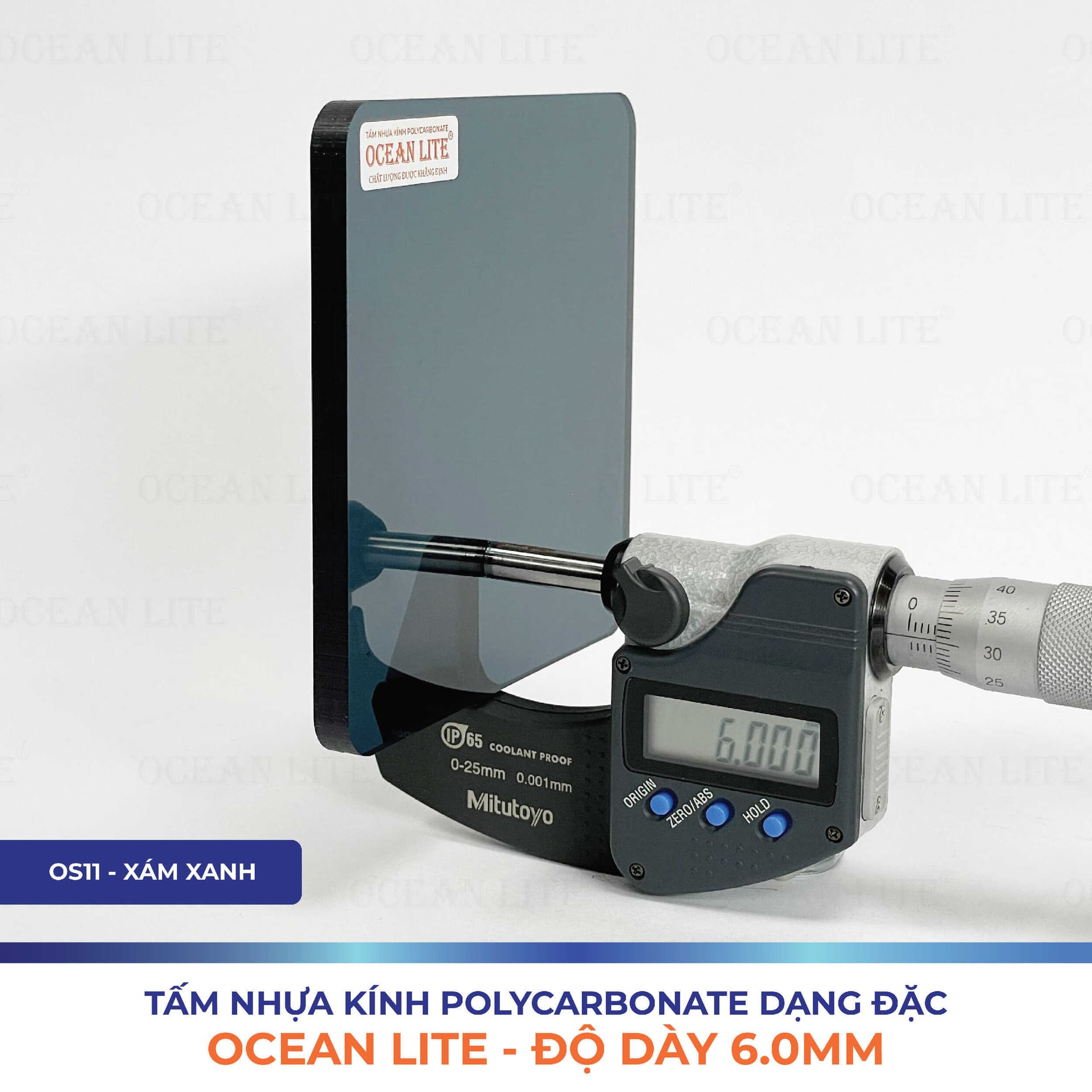 Tấm Polycarbonate Đặc Ruột 6.0MM Ocean Lite